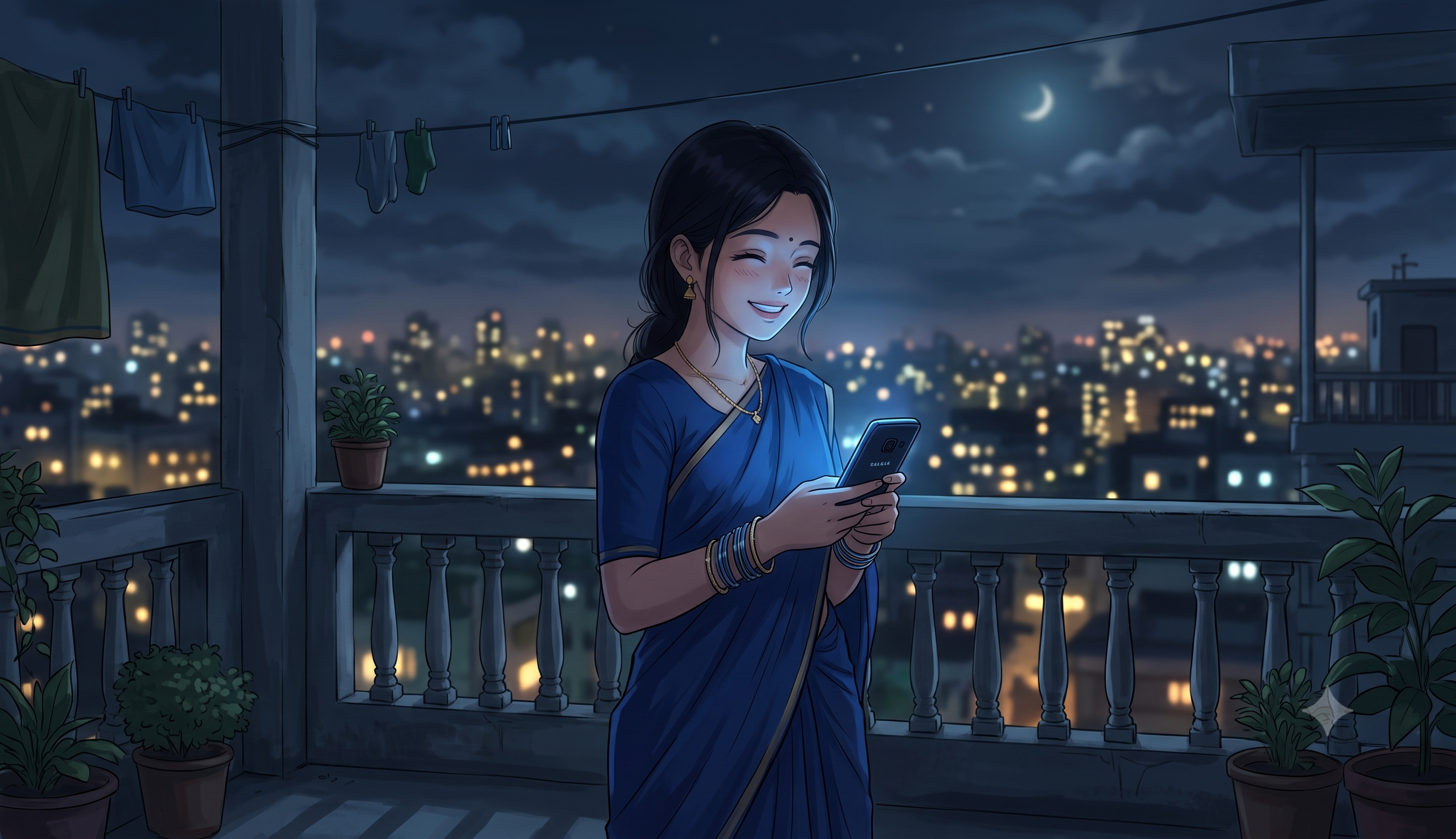 ভুল ঠিকানার একটা নীল মেসেজ